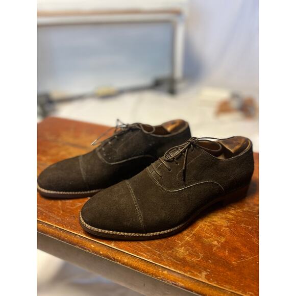 NEW Beckett Simonon Dean Oxfords Brown Water Repellent Suede 9 main image 5
